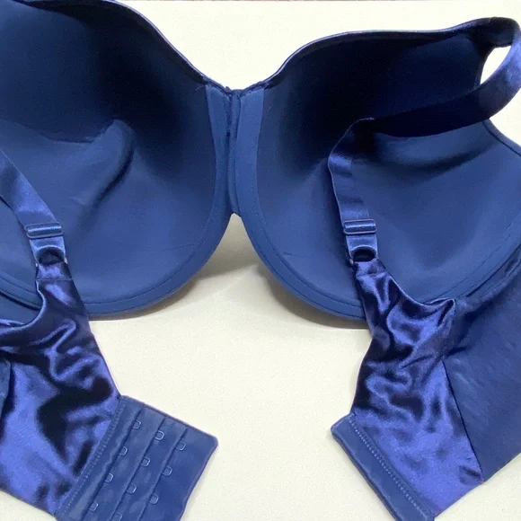 * Vanity fair 40D t shirt bra underwire padded bra royal blue - Picture 2 of 7